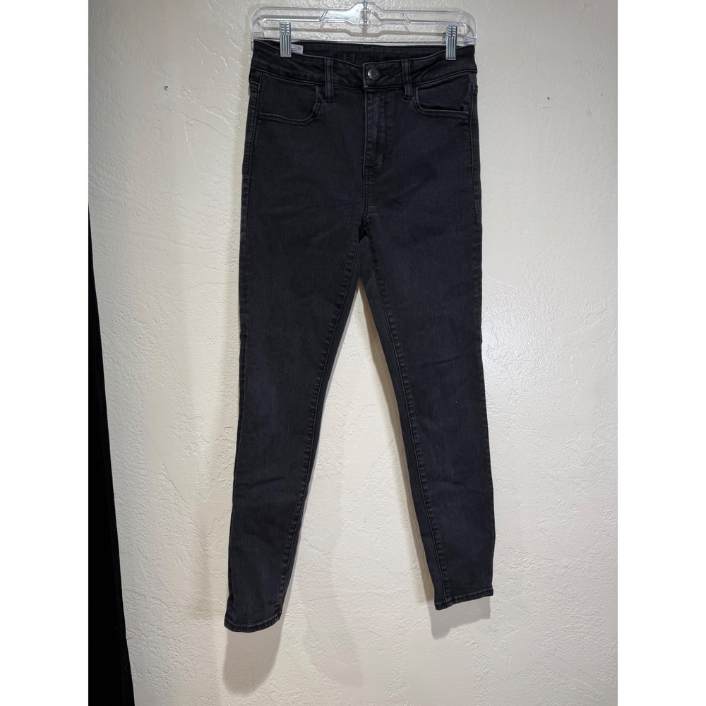 American Eagle Ne(x)t Level Stretch Skinny Jeans Womens 6 Regular‎ Faded Black